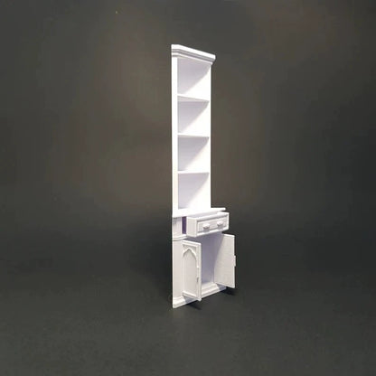 Mueble esquinero en miniatura para casa de muñecas a escala 1:12