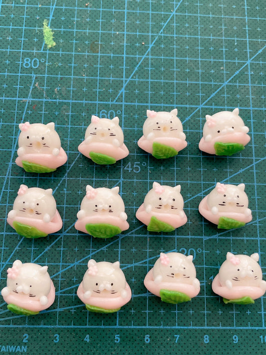 Decoración de casa de muñecas con mochi de león marino en miniatura de arcilla a escala 1:12