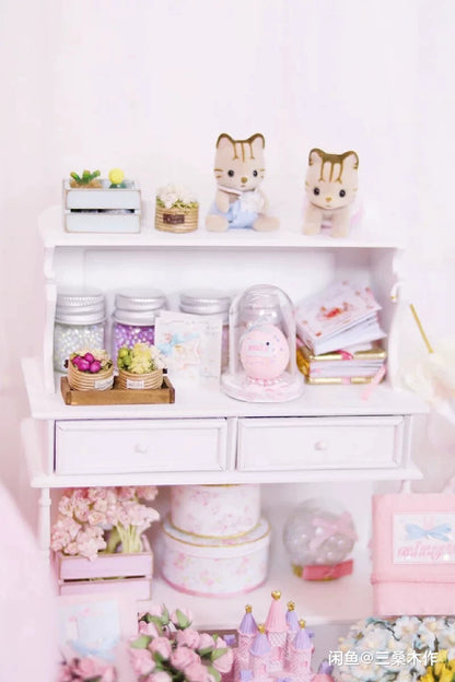 Mueble de madera en miniatura para casa de muñecas BJD Blythe a escala 1:6