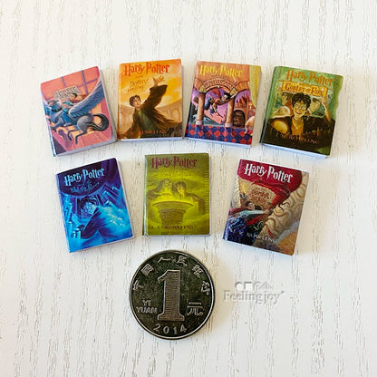 Ensemble de livres et magazines miniatures à l'échelle 1:6 pour maison de poupée BJD, accessoires sur le thème d'Harry Potter