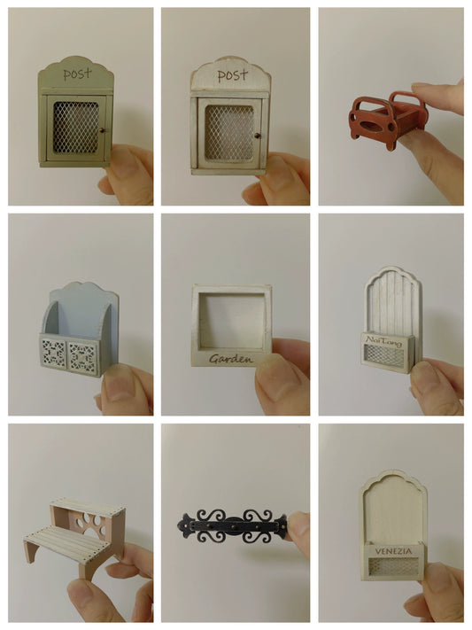 1:6 Scale Vintage Wooden Cabinet Wall Shelf Miniature Dollhouse Furniture For Blythe Dolls