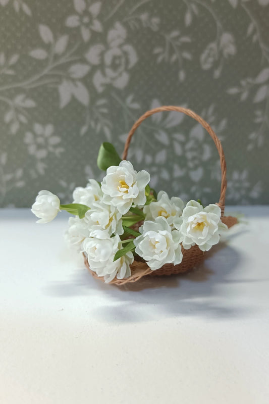 1:6 Scale Miniature Clay Tulip Flower BJD Doll Blythe Accessory