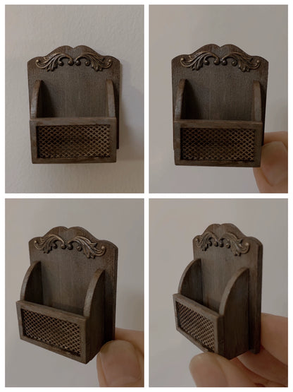 1:6 Scale Miniature Nordic Retro Wooden Cabinet Miniature Dollhouse Furniture For Blythe And Ob11 Dolls