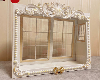 Vitrine de poupée blanche personnalisée à l'échelle 1:6 pour poupée Blythe, meubles miniatures pour maison de poupée