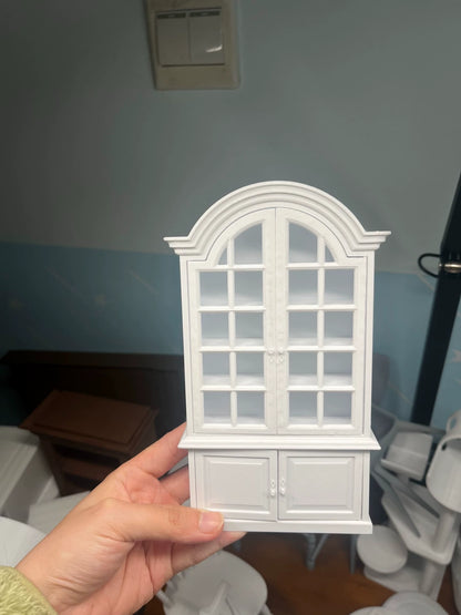 Meuble miniature blanc antique pour maison de poupée Barbie BJD à l'échelle 1:6