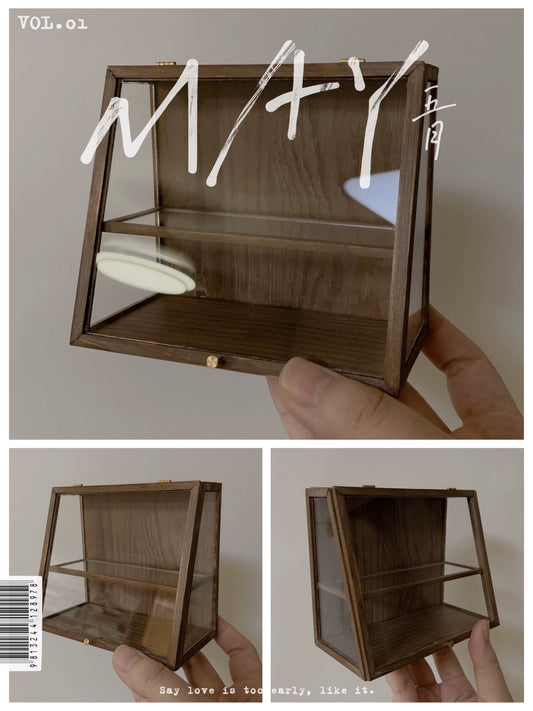 1:6 Scale Wooden Cake Display Cabinet Miniature Dollhouse Furniture For Blythe And Ob11 1:12 Scale