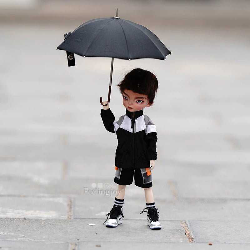 Parapluie miniature pour poupée BJD, échelle 1:6, accessoire pour maison de poupée Blythe Momoko, meubles miniatures