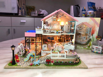 Kit de casa de muñecas en miniatura Sweet Talk a escala 1:12 con muebles