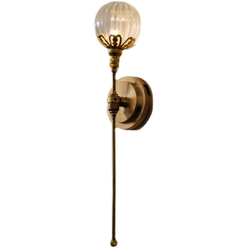 Lámpara de pared con bola de cristal para casa de muñecas en miniatura a escala 1:6, ideal para decoración BJD y Blythe.