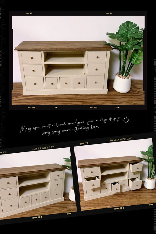 1:6 Scale Wooden Cabinet Dollhouse Furniture Miniature Bookcase TV Stand Kitchen Island Display Shelf For Blythe Dolls