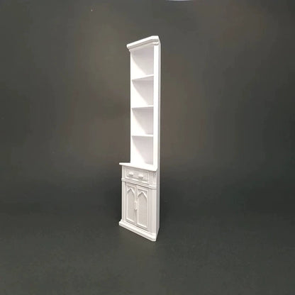 Mueble esquinero en miniatura para casa de muñecas a escala 1:12