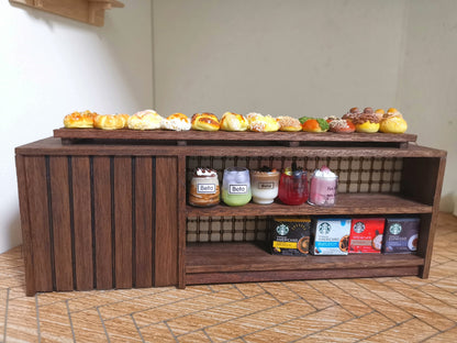 1:12 Scale Miniature Wooden Cabinet Dollhouse Furniture Playroom Accessory