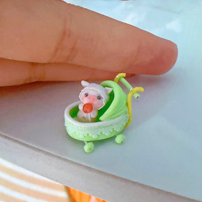 Ensemble de jeu de nourriture miniature pour maison de poupée, série de cochons en argile miniatures à l'échelle 1:12