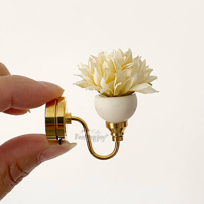 Lampe murale LED miniature pour maison de poupée, échelle 1:6, accessoire de mobilier pour poupée BJD Blythe GSC