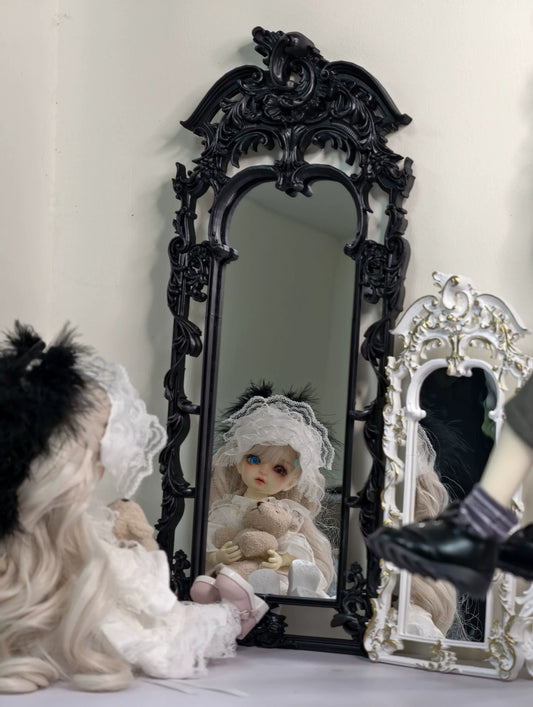 Miroir miniature sur pied pour poupée BJD, échelle 1:6, échelle 1:4, échelle 1:3, pour maison de poupée Blythe