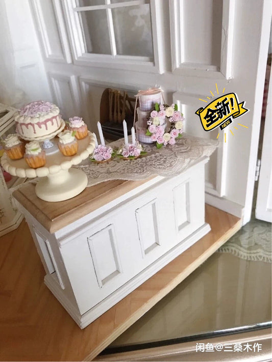 Mueble de madera en miniatura para casa de muñecas BJD Blythe a escala 1:6