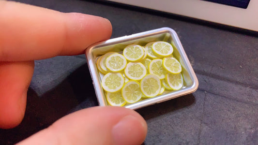 1:12 Scale Miniature Lemon Slice Handmade Clay Decoration For Dollhouse