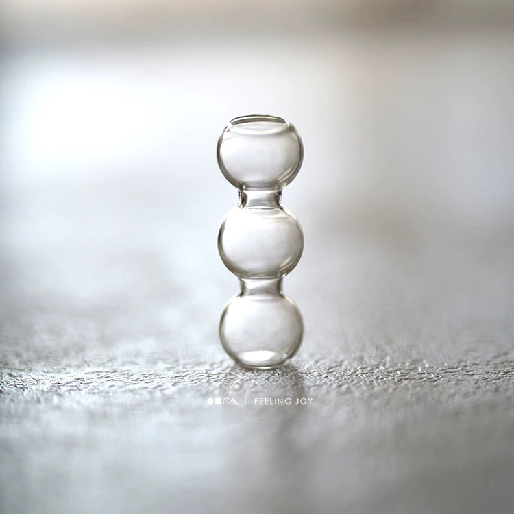 Vase miniature en verre à l'échelle 1:6, pot de fleurs, accessoire pour maison de poupée BJD, artisanat en argile, accessoires de scène DIY