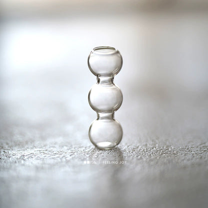 Vase miniature en verre à l'échelle 1:6, pot de fleurs, accessoire pour maison de poupée BJD, artisanat en argile, accessoires de scène DIY