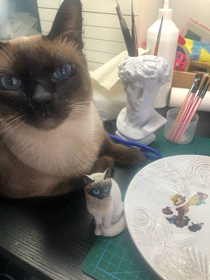 1:6 Scale Miniature Dollhouse Pet Toy Accessory Custom 3D Cat Handmade Decor