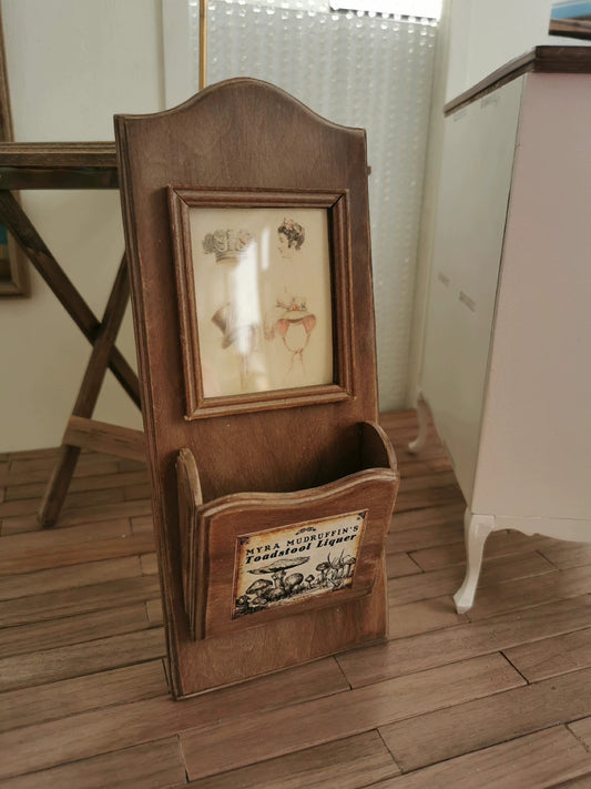 1:6 Scale Vintage Photo Frame Shelf Miniature Dollhouse Furniture For Blythe BJD 1:3 1:4 Scale
