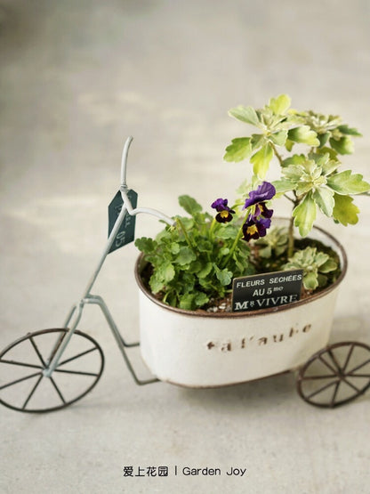Muebles en miniatura para jardinería, utensilios de hierro, modelo blanco, casa de muñecas, escena de pastelería, muebles en miniatura, escala 1:12