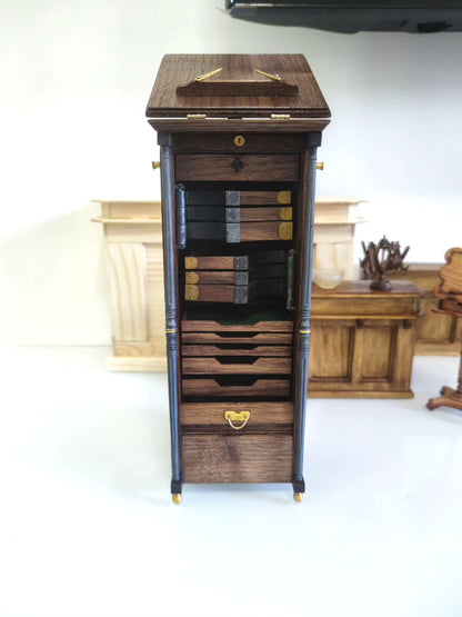 Cabinet dentaire miniature à l'échelle 1:6, meubles pour maison de poupée