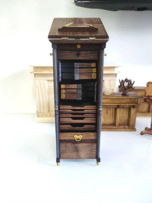 Cabinet dentaire miniature à l'échelle 1:6, meubles pour maison de poupée