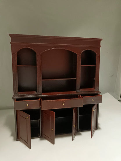 Muebles de vitrina para vinos en miniatura para casa de muñecas a escala 1:12