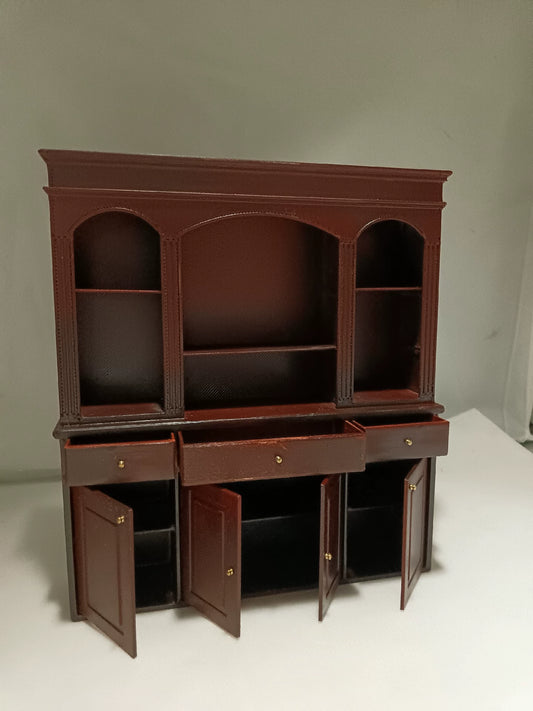 Muebles de vitrina para vinos en miniatura para casa de muñecas a escala 1:12