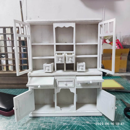 Mueble de madera en miniatura para casa de muñecas BJD Blythe a escala 1:6