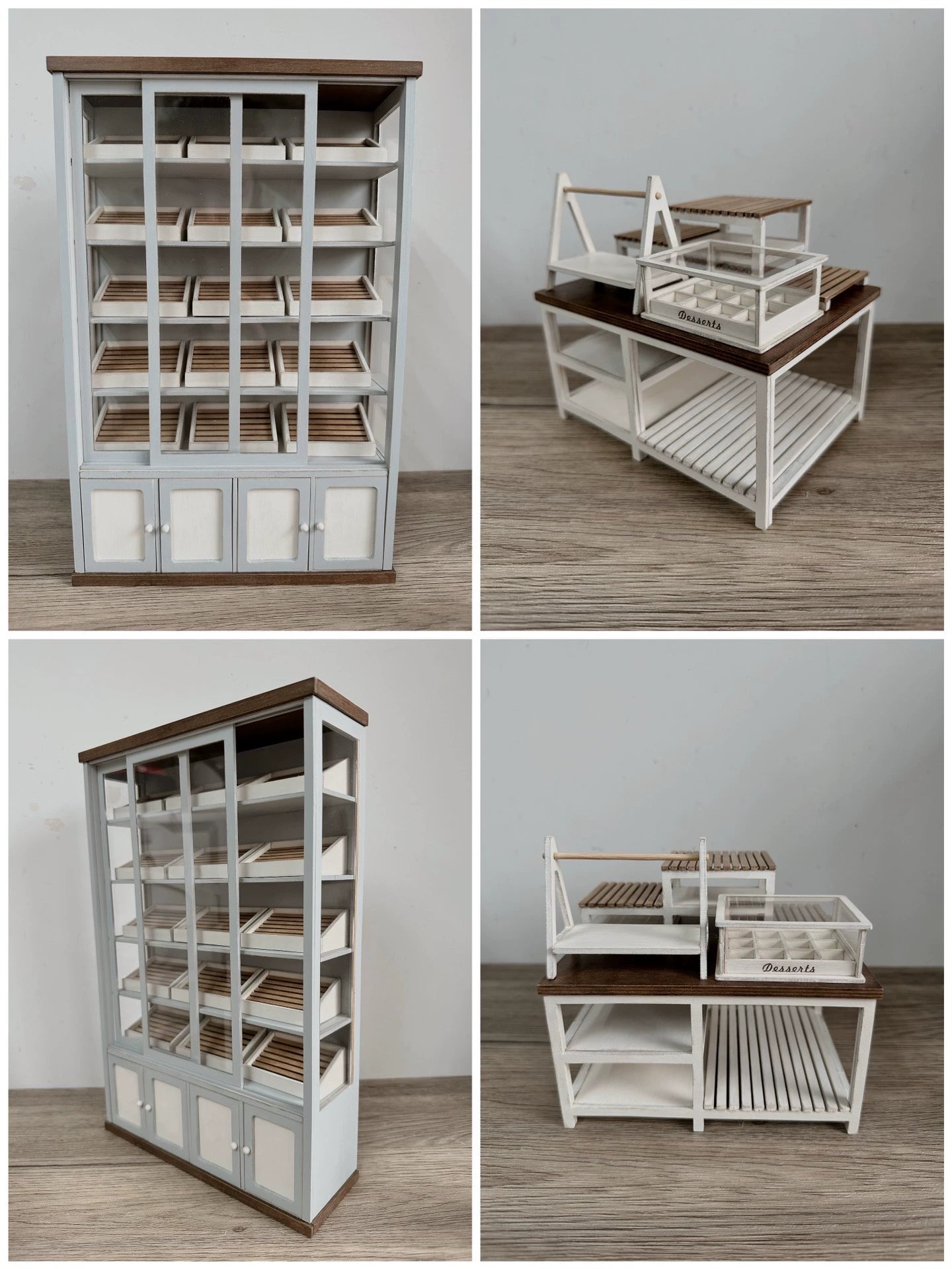 1:6 Scale Nordic Style Miniature Furniture For Blythe And Ob11 Dolls Custom Handmade Wooden Cabinet Living Room Decor