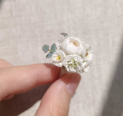 1:6 Scale Miniature Clay Flower Bouquet BJD Doll Accessory Blythe Doll Display
