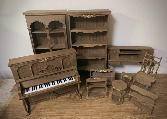1:6 Scale Miniature Nordic Retro Wooden Cabinet Dollhouse Furniture For Blythe And Ob11 Dolls