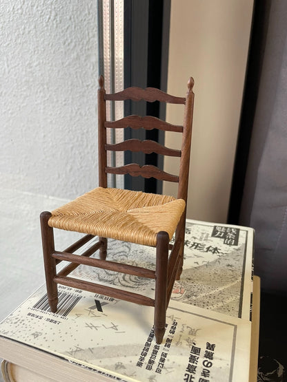 1:12 Scale Handwoven Miniature Chair Dollhouse Furniture