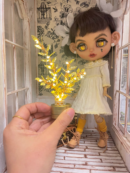 Lampe de table miniature à l'échelle 1:6, meuble pour maison de poupée Blythe