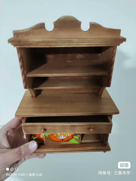 Mueble de madera en miniatura para casa de muñecas BJD Blythe a escala 1:6