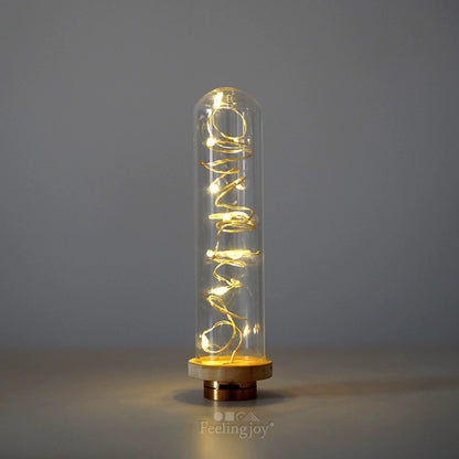 Accesorios para casa de muñecas BJD a escala 1:6, accesorios para escenas Blythe, lámpara de pie LED inalámbrica OB11, botella de luciérnaga en miniatura.