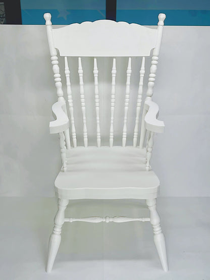Silla Windsor de respaldo alto tallada BJD a escala 1:3, muebles para casa de muñecas en miniatura