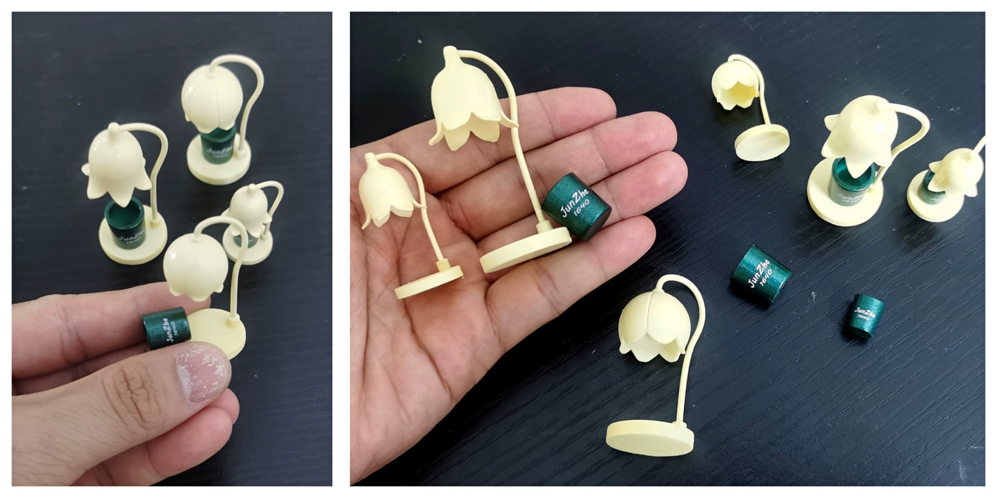 1:6 Scale Miniature Table Lamp With Wax Melter For Blythe Dollhouse Accessories