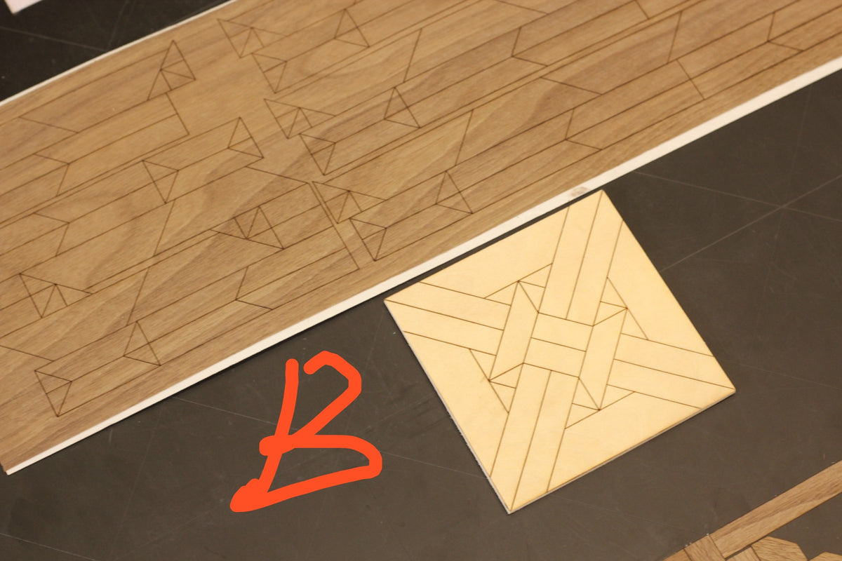 Kit de matériaux pour parquet de maison de poupée