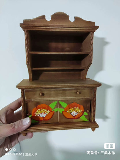 Mueble de madera en miniatura para casa de muñecas BJD Blythe a escala 1:6
