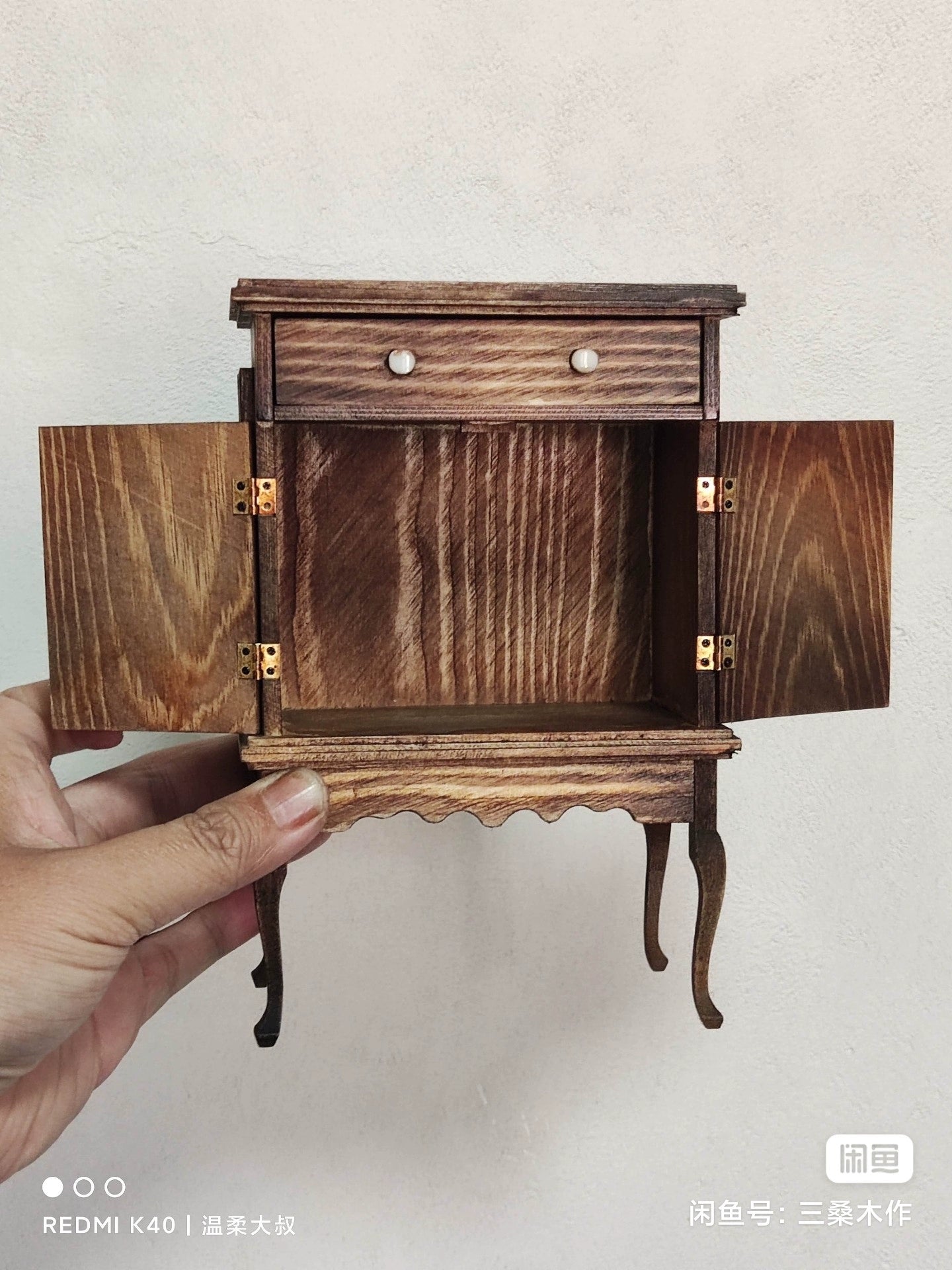 Mueble de madera en miniatura para casa de muñecas BJD Blythe a escala 1:6