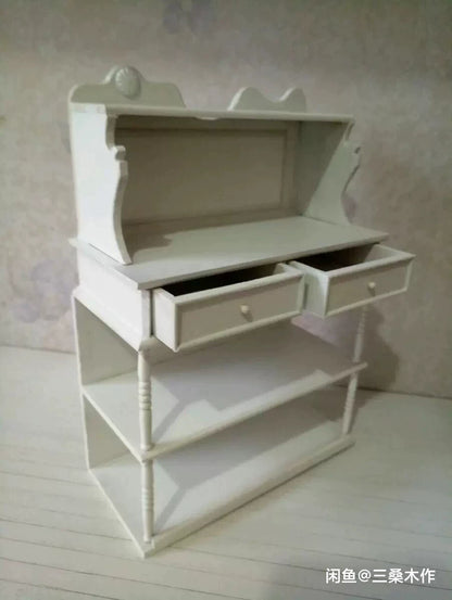 Mueble de madera en miniatura para casa de muñecas BJD Blythe a escala 1:6
