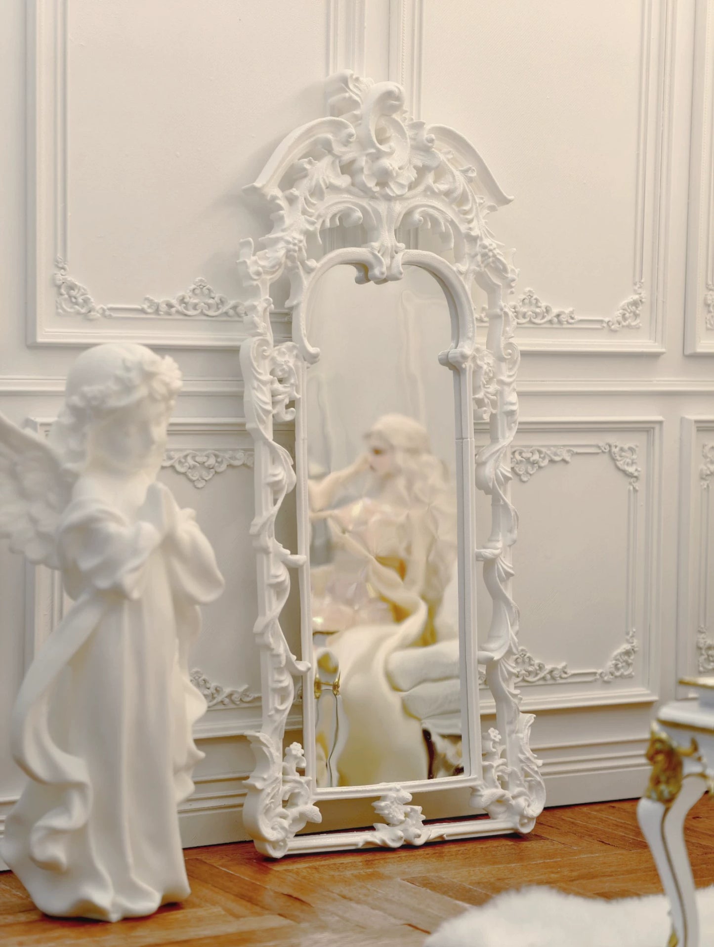 Miroir miniature sur pied pour poupée BJD, échelle 1:6, échelle 1:4, échelle 1:3, pour maison de poupée Blythe