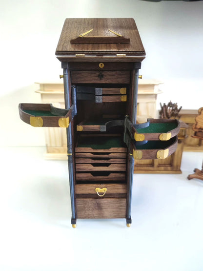 Cabinet dentaire miniature à l'échelle 1:6, meubles pour maison de poupée