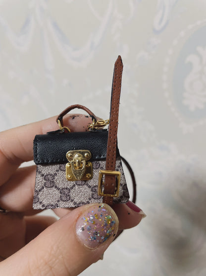 Sac à main miniature de créateur à l'échelle 1:6 pour poupée Blythe, accessoire de maison de poupée miniature