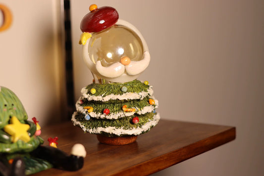 Handmade Miniature Christmas Tree With Lights 1:12 Scale Dollhouse Decor