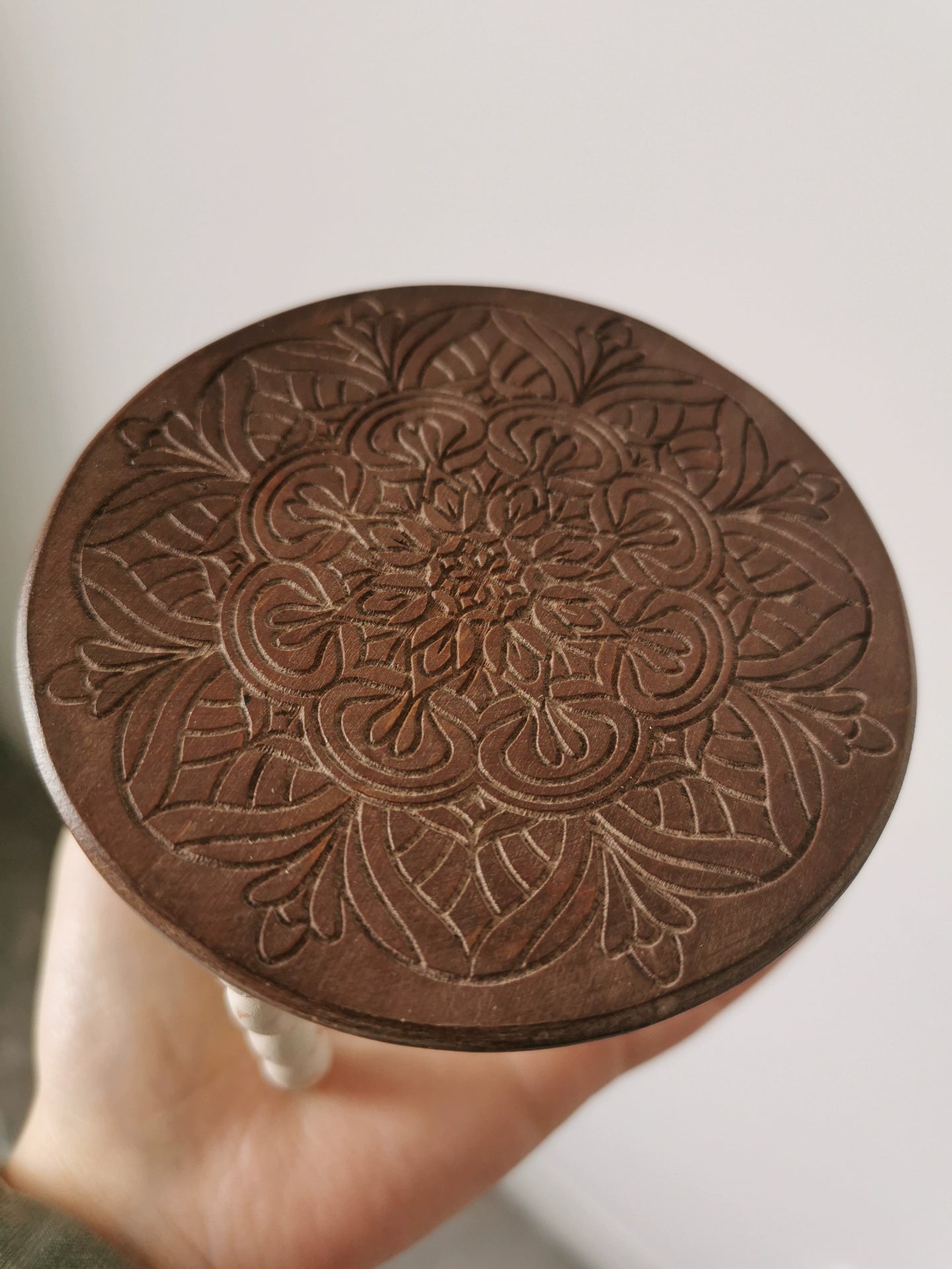 1:6 Scale Vintage Carved Tea Table Miniature Furniture For Blythe BJD Dollhouse