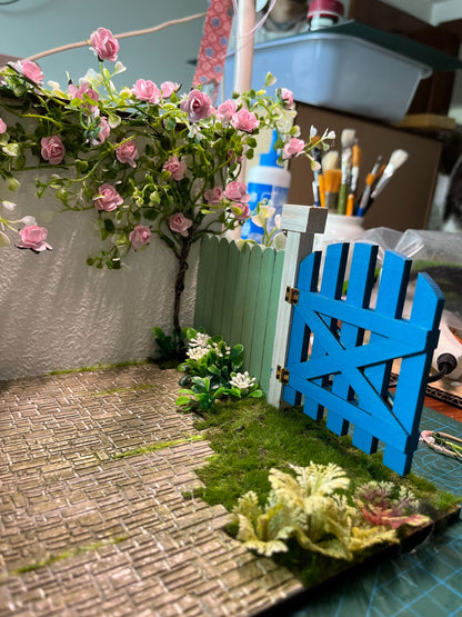 1:12 Scale Garden Photo Scene Miniature Dollhouse Unique Wooden Furniture